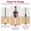 APIOLO 5-Piece Countersink Drill Bit Set, 82 Degree, 5 Flute