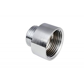 Chrome Water Pipe Reducer 3/4" x 1/2" BSP Thread Reducing Coupler Male / Female Tap Reduced Connector