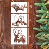 Animal Wood Burning Stencils for Painting 12” Deer Eagle Stencil