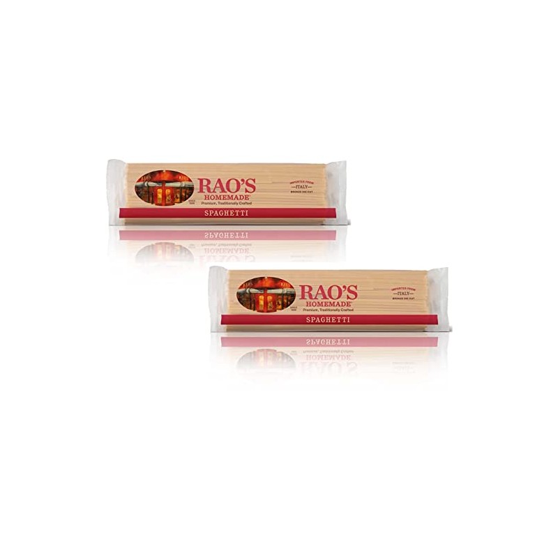 Rao's Homemade Premium, Traditionally Crafted Spaghetti 16oz 454g (Two Bags)