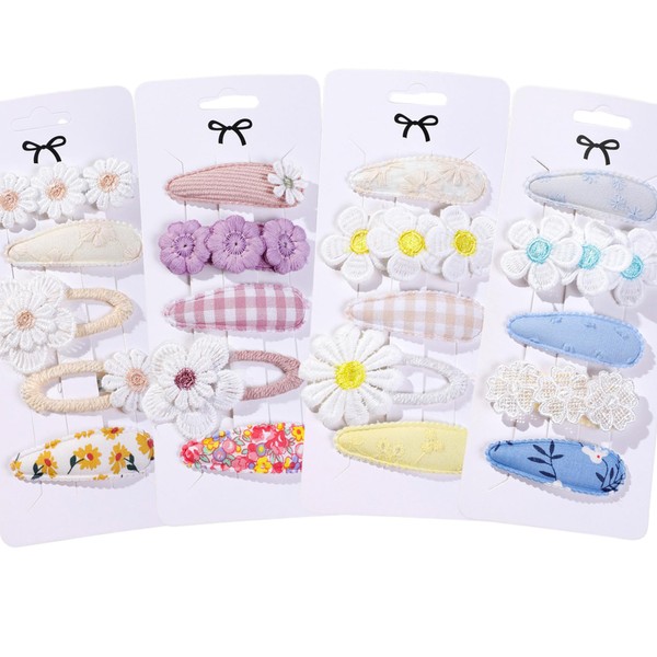 [Comfortable Product Suyasawa Hairpins, Flowers, Kids, Girls, Set of 10,