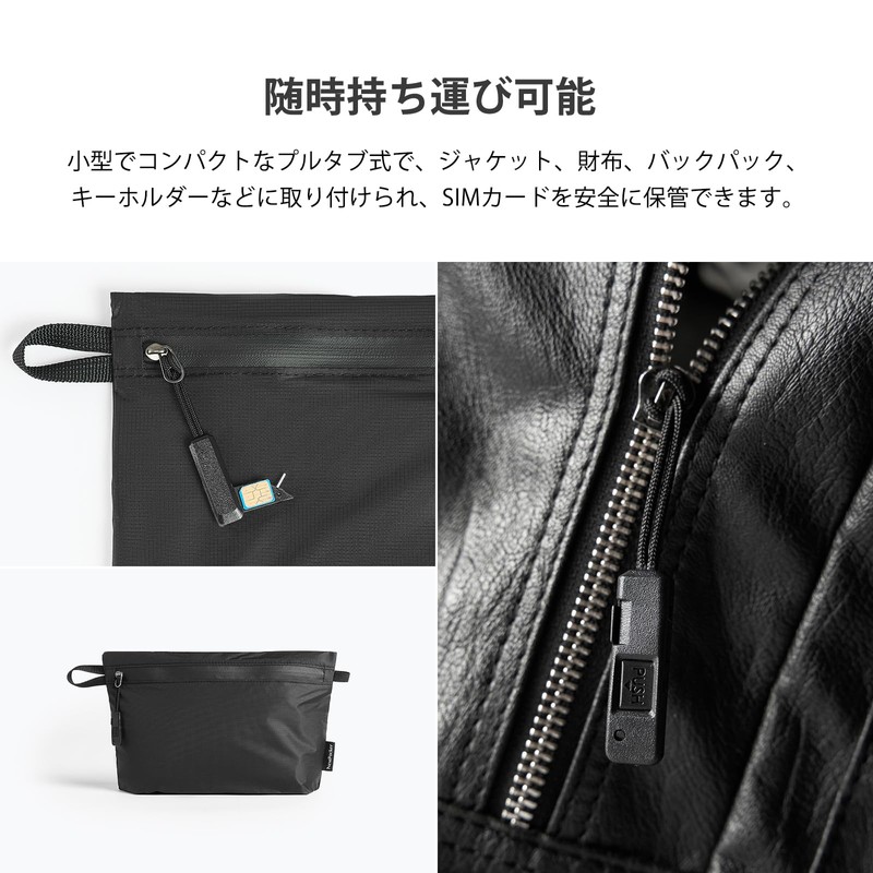 NextPacker Ultra Light Pouch with Double Side Zipper for Tech,