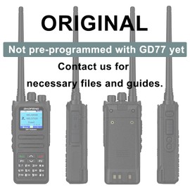 BAOFENG DM-1701A Digital Two Way Radio DMR Analog Walkie Talkie GD-77 Dual Band 5W Long Range Amateur Radio Upgrade Appearance with Tactical Antenna