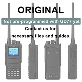 BAOFENG DM-1701A Digital Two Way Radio DMR Analog Walkie Talkie GD-77 Dual Band 5W Long Range Amateur Radio Upgrade Appearance with Tactical Antenna
