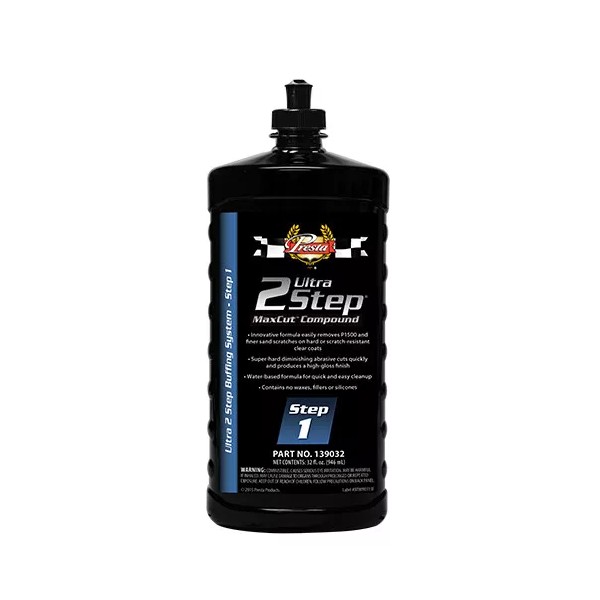 Presta 139032 Ultra 2 Step MaxCut Compound (32 fl oz)