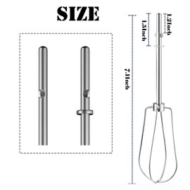 Hand Mixer Beaters W10490648 Hand Mixer Turbo Beaters replacement parts Replace (2PACK)
