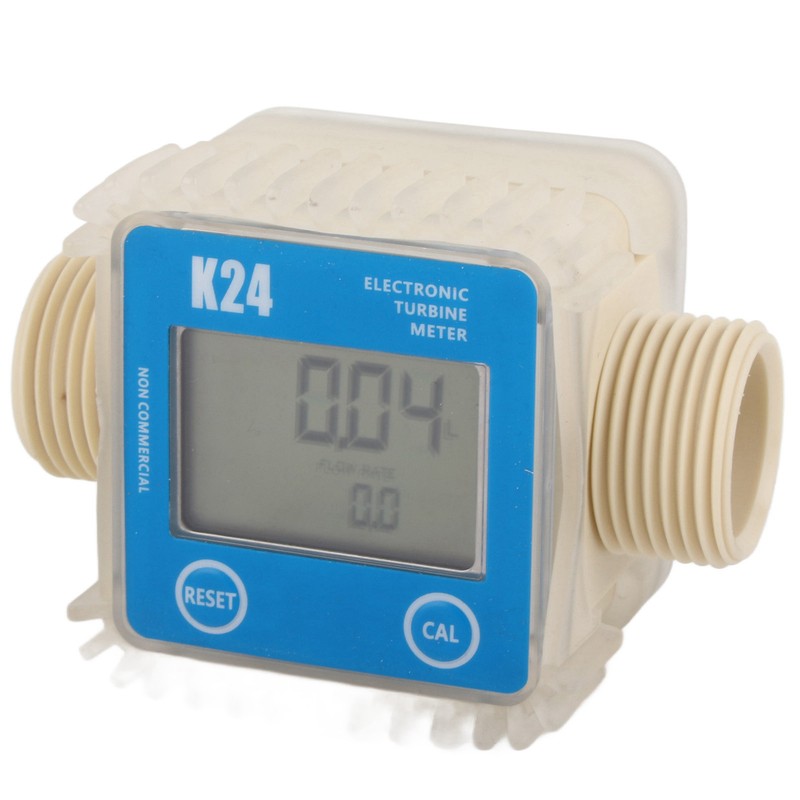 K24 LCD Turbine Digital Diesel Fuel Flow Meter Widely Used