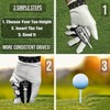 2PCS Adjustable Golf Tee Height Tool,Adjustable Precision Tees Height Setter,Precision