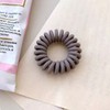 Mark-free Pastel Matte Spring Hair Tie Dark Gray (WFIFDM8) / 자국없는 파스텔 무광 스프링 헤어끈 다크그레이 (WFIFDM8)