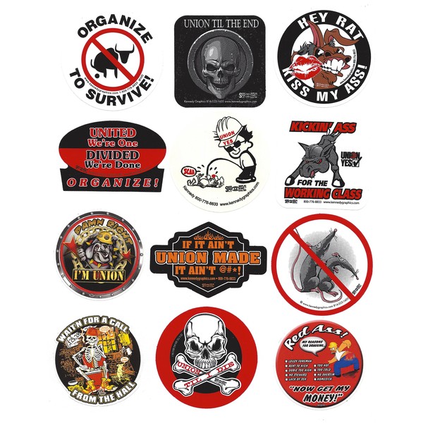 Dirty Dozen Hard Hat Sticker Mix 5