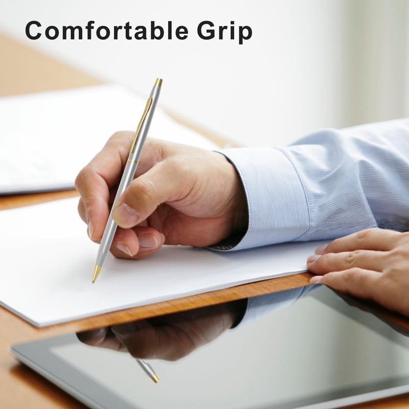 Cambond Black Pens Ballpoint Pens - Fancy Pens Comfortable Writing