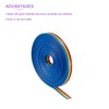 DMiotech 1 Pack 6 Pins IDC Flat Ribbon Rainbow Cable
