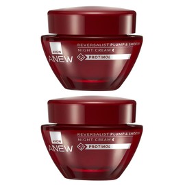 AVON Anew Reversalist Plump & Smooth Night Cream with Protinol, Anti-Aging Face Moisturizer, Overnight Hydration, 1.7 fl oz, Pack of 2, Made in Poland