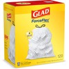 GLAD Tall Kitchen Drawstring Trash Bags, 13 Gallon White Trash