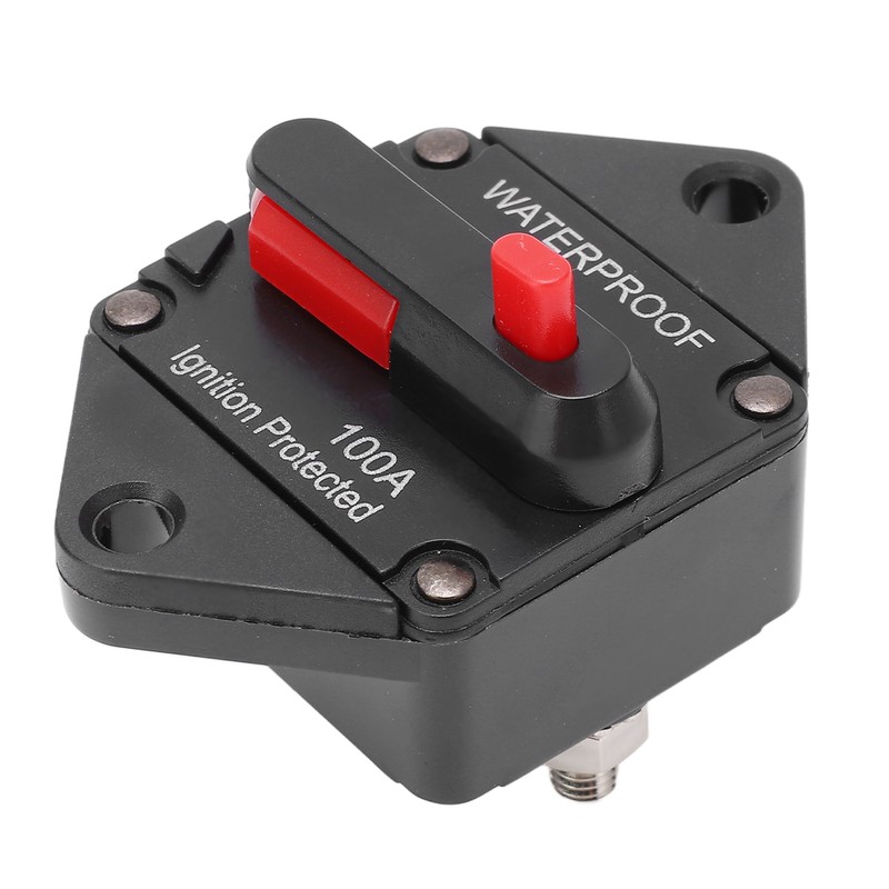 DC 32V Circuit Breaker with Switch Manual Reset Waterproof for