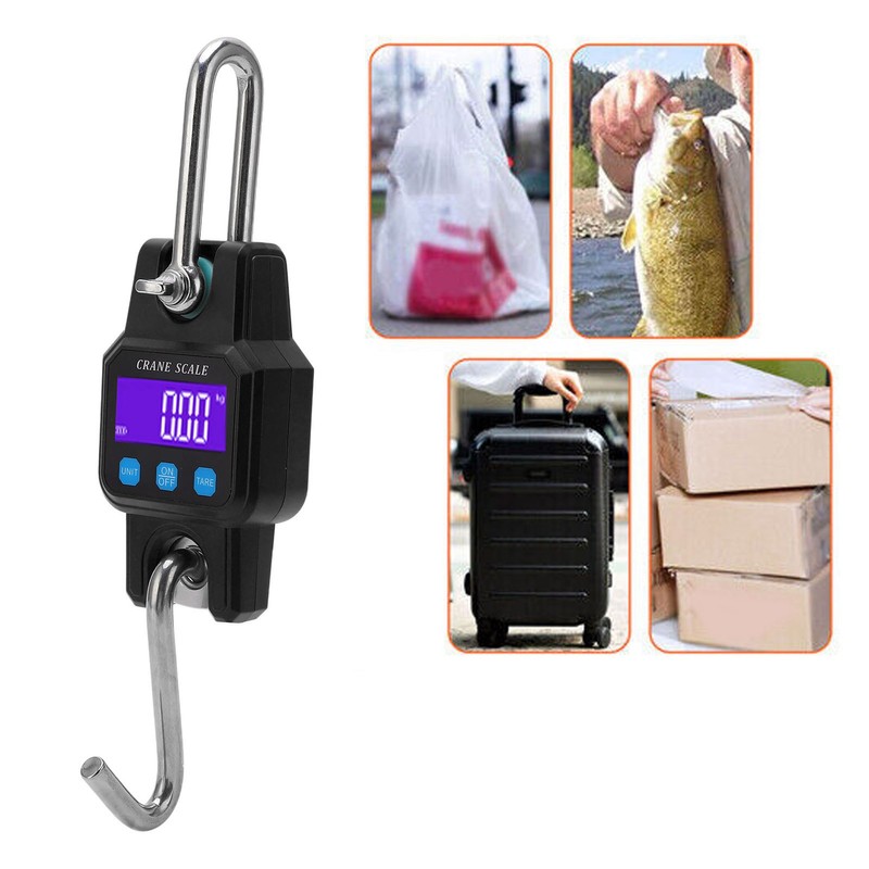 Hanging Scale Digital Display Backlight Screen 300KG Range Weighing Tool