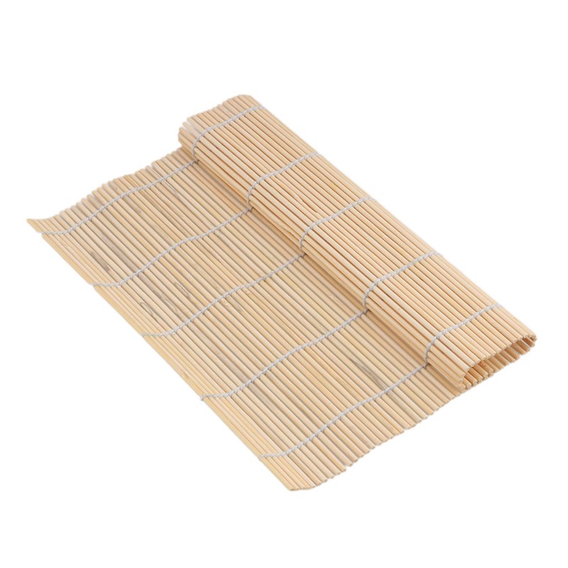 RDEXP 24cm/9.45in Sushi Natural Bamboo Rolling Mat Rice Spreader Paddle
