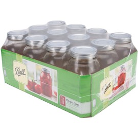 Ball Canning Jar Regular Mouth 32oz with Lid - Case of 1-12 Count