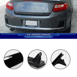 TurningMax For 2013 2014 2015 H-onda Accord Coupe LED Rear Bumper Reflector Tail Brake Light housings Smoked Lens 33505T3LA02 / 33505-T3L-A02