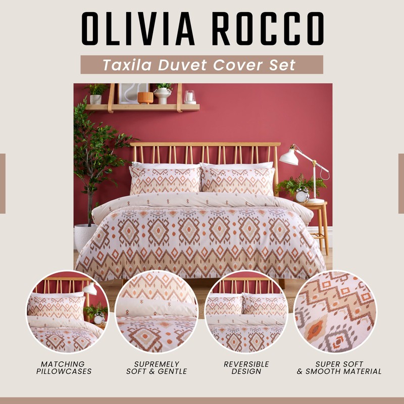 Olivia Rocco Taxila Duvet Cover Set Easy Care Quilt Covers