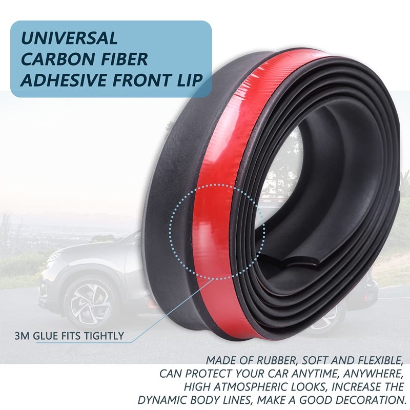 Car Spoiler Lip Universal 2.5 m / 8.2 ft Rubber