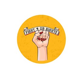 EvolveFISH Fight for Your Rights Pinback Button - [1.25" Diameter]