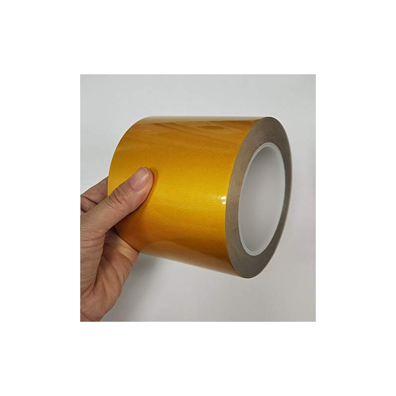 Yellow Retroreflective Line Tape, Width 3.9 x 8.7 ft (100