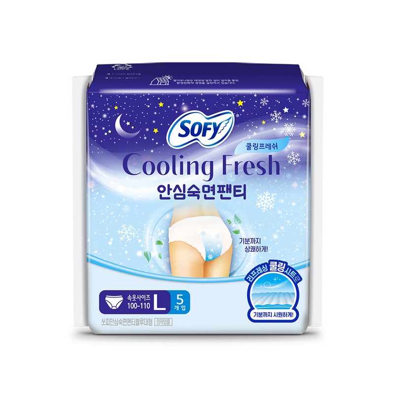 SOFY Cooling Fresh Comfort Sleep Panty L 5P - Comfort