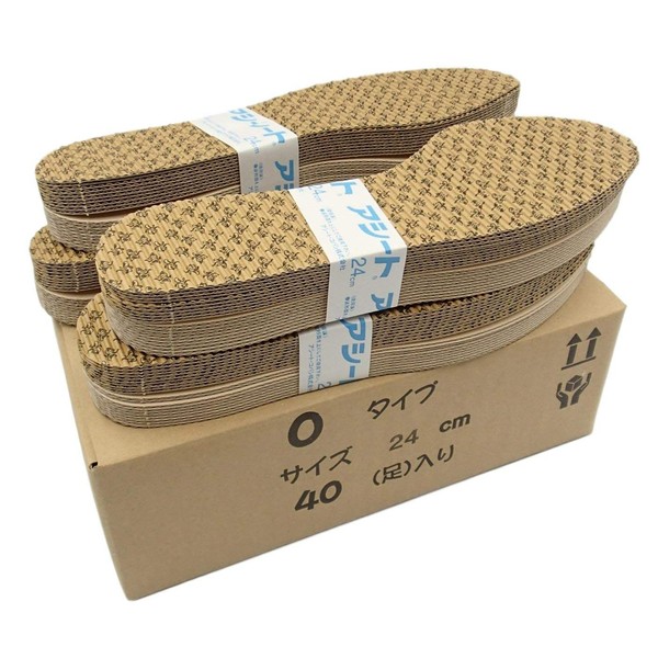 Paper Insole, Asseto O Antibacterial Type, 40 Pairs Set, 9.4