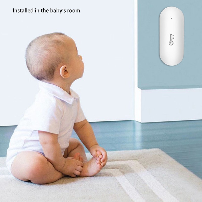 2.4GHz WiFi Temperature Humidity Sensor Voice Control Smart Temperature Humidity