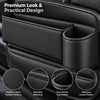 Car Seat Gap Organizer with Cup Holder – Leather-Style Storage