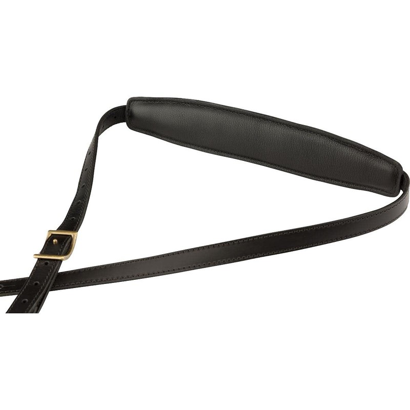 Fender® Mustang® Vintage Saddle Strap Guitar Strap Leather - Black