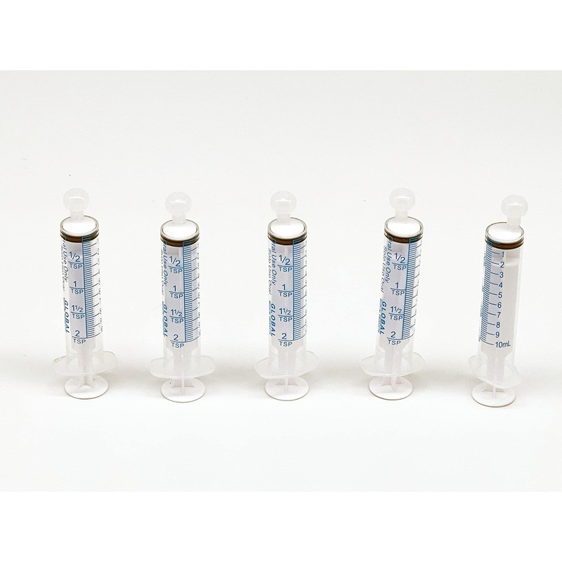10ML UltraFlo Oral Syringe with Cap - Eccentric Tip -