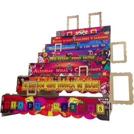 Hermosa Ofrenda Día De Muertos Altar Frase Completamente Decorada