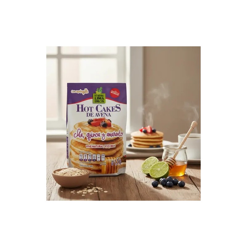Hot Cakes De Avena, Chía, Quinoa Y Amaranto Lima Limon