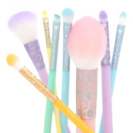 MODA Posh Pastel 8pc Brush Set – Vibrant Makeup Brushes for Face & Eyes – Vegan, Cruelty-Free