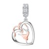ROMANTIC WORK Ballerina Charm fit Armband 925 Sterling Silber Herz