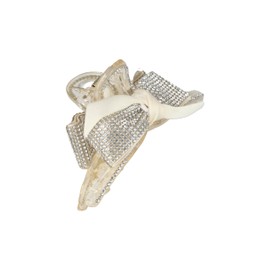 Hair Claws Sweet Elegant Hair Ornaments Rhinestone Black White Big Barrettes Korean Style(white)