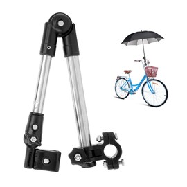 Umbrella Holder, Universal 180° Adjustable Stainless Steel Wheelchair Bicycle Umbrella Holder, Umbrella Stand for Bicycle, Pushchair, Golf Trolley