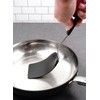 RSVP International Kitchen Tool Collection Flexible Nylon Spatula, Stainless Steel