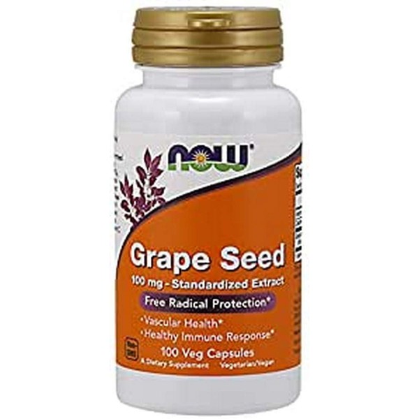 NOW FOODS Grape Seed 100MG, 100 Count