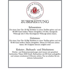 Lerbs & Hagedorn, Organic Tea English Breakfast Broken | Spicy 250 g (approx. 20 Litres) Ceylon Tea, Assam Tea, Tea Blend, Black Tea