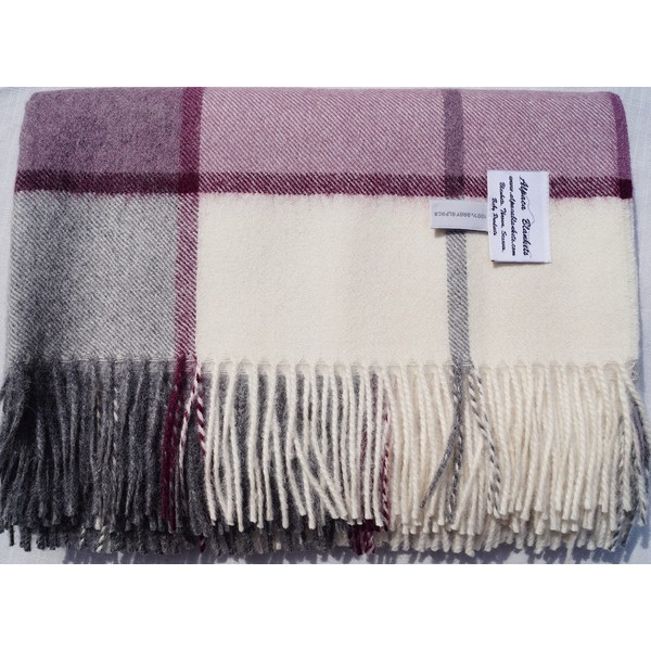100% Baby Alpaca Throw Blanket, Horizon Throw No Synthetics or