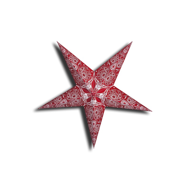 GalaxyArts - Maharani (Red) - Paper Star Lantern