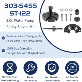 Sunluway 303-S455 For Ford/Mercury Water Pump Pulley Removal Tool #ST-123/ 303009/ 303457