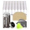 SWOMMOLY 48 Glass Spice Jars with 713 Spice Labels, Chalk