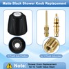 UCDETD Metal Shower Knobs 3 Piece Replacement, Compatible with Price