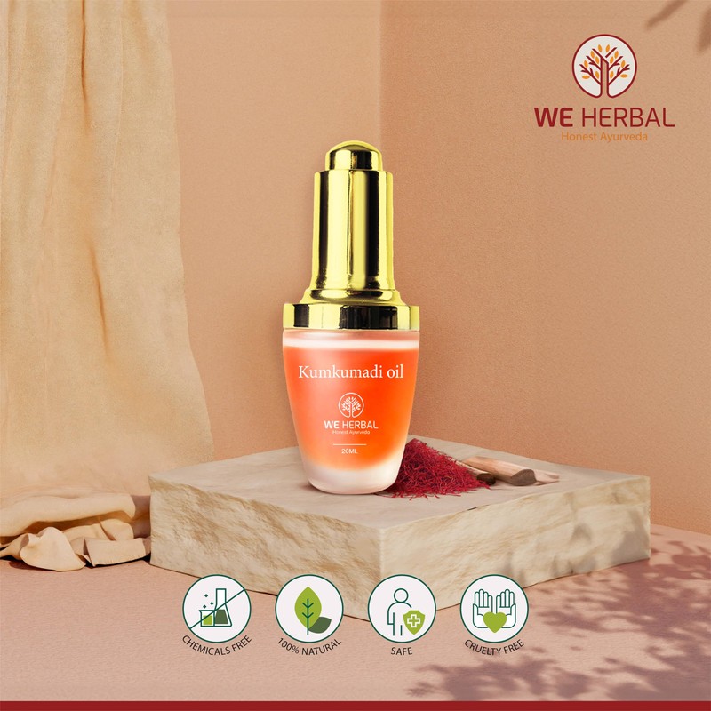 We Herbal Kumkumadi Oil, Face Oil, Kumkumadi Tailam | Moisturizing