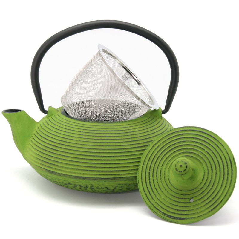 Creative Home 20 oz Cast Iron Kyusu Teapot with Stainless
