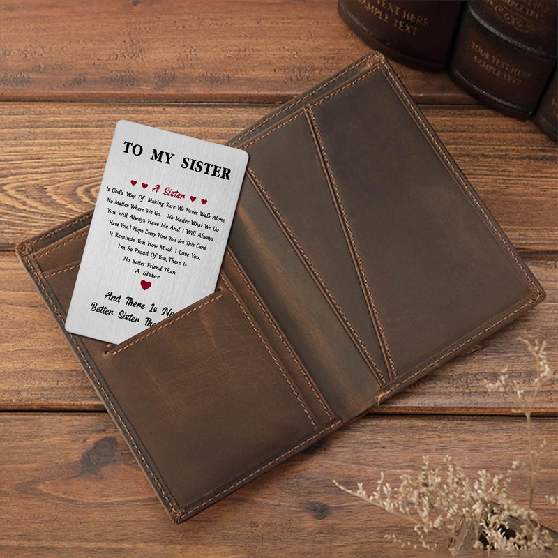 Christmas Card for Sister- to My Sister Birthday Xmas Gifts